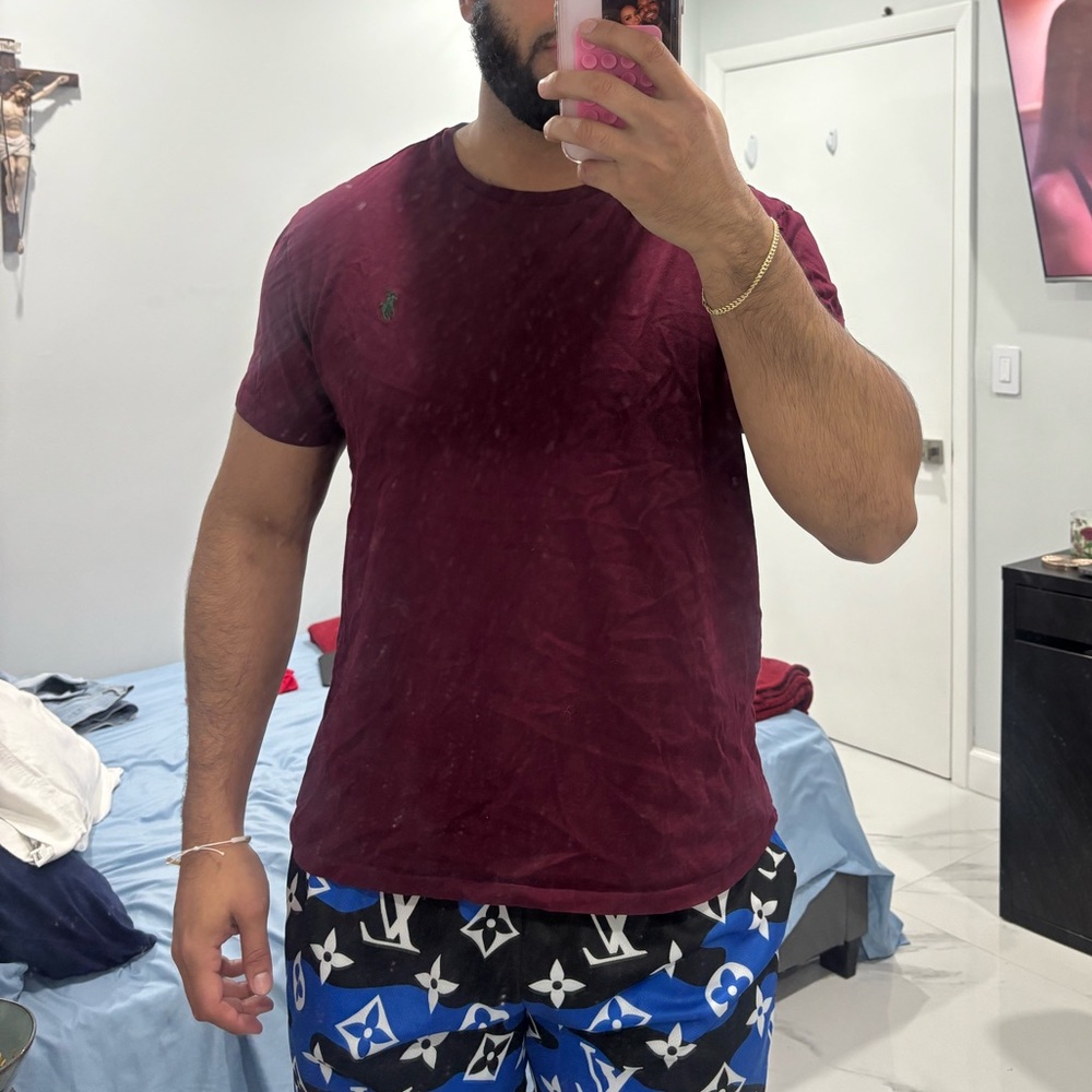 Polo ralph Lauren burgundy tshirt